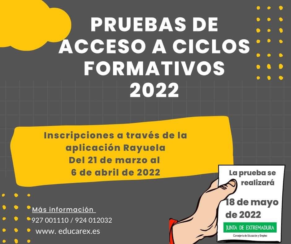 Pruebas acceso ciclos formativos 1